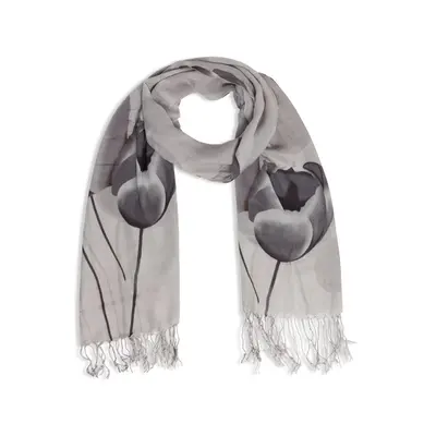 Robin Ruth Fashion Damessjaal met Tulpprint - Grijstinten