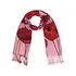 Robin Ruth Fashion Damessjaal met Tulpprint Robin Ruth oud roze en rood