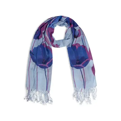 Robin Ruth Fashion Damessjaal met Tulpprint - Paars en violet