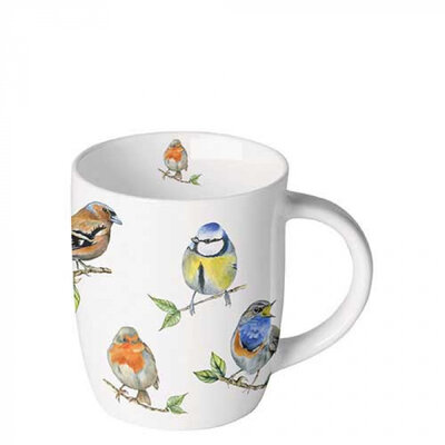 Typisch Hollands Mug small - Porcelain - Dutch birds (tits and finches)