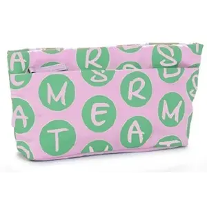 Typisch Hollands Toiletry bag - Pink-Green - with Dots - Amsterdam