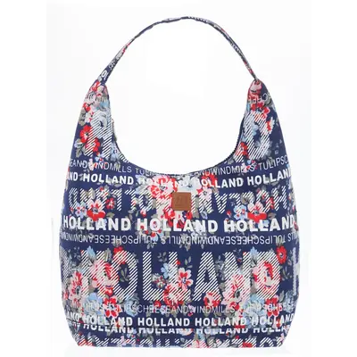 Robin Ruth Fashion Große Umhängetasche Bag Holland - Blau - Blumen
