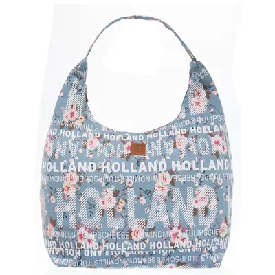 Robin Ruth Fashion Große Umhängetasche Bag Holland - Hellblau - Blumen
