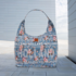 Robin Ruth Fashion Grote schoudertas Tas Holland - Licht blauw - Bloemen