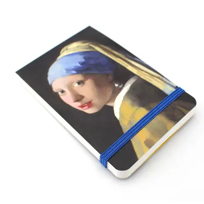 Museumgifts Holland Notitieboekje - Zakformaat - Meisje met de parel -Elastoband
