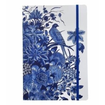 Typisch Hollands Softcover notebook, A5, Delft blue birds.