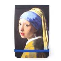 Museumgifts Holland Notitieboekje - Zakformaat - Meisje met de parel -Elastoband