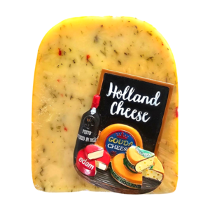www.typisch-hollands-geschenkpakket.nl Gouda cheese and Souvenir - Spring herb cheese with magnet