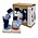 Heinen Delfts blauw Salt and Pepper - Delft Blue - Kissing Couple