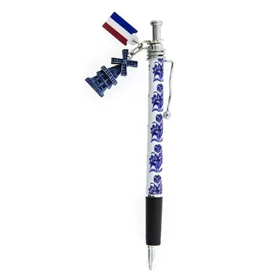 Typisch Hollands Delft blue - Ballpoint pen - Mill and Dutch flag