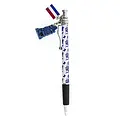 Typisch Hollands Delft blue - Ballpoint pen with charms - Gable house and Dutch flag