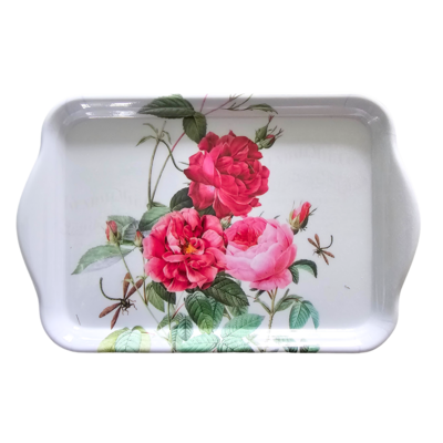 Typisch Hollands Tablett - Pfingstrosen 21x14cm