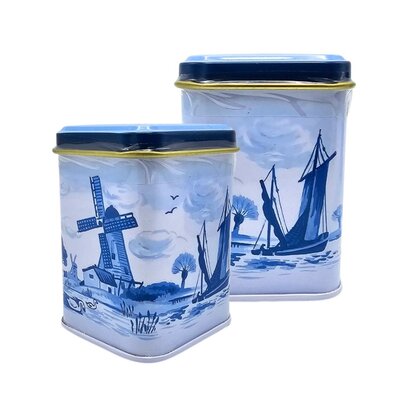 Typisch Hollands Zeeland babblers in Delft blue mini tin