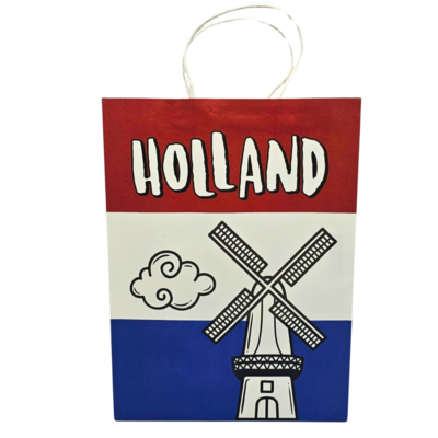 Typisch Hollands Paper gift bag Large - Red-White-Blue - Holland