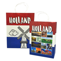 Typisch Hollands Papieren geschenktas  Groot - Rood-Wit-Blauw - Holland