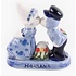 Matix Kissing couple Holland Delft Blue - Tulips - 8 cm
