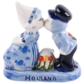 Typisch Hollands Kissing couple Holland Delft Blue - Tulips - 10 cm