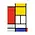 Museumgifts Holland Tea towel - Mondrian - Composition