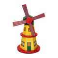 Matix Wooden Mill on Stick - Yellow - Red