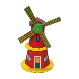 Typisch Hollands Houten Molen op Stok