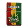 Typisch Hollands Gasoline Lighter - Amsterdam Red-Yellow-Green