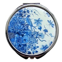 Typisch Hollands Mirror box - in organza gift bag - Delft blue tile tableau