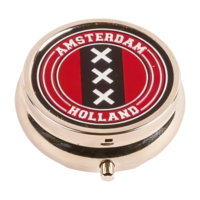 Typisch Hollands Pill box Amsterdam - Silver colored