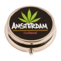 Typisch Hollands Pillendose Cannabisblatt