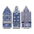 Typisch Hollands Holland and Amsterdam Facade Houses - Set of 3 magnets.