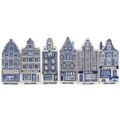Typisch Hollands Amsterdam and Holland Facade Houses - Set of 6 magnets.