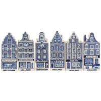 Matix Amsterdam and Holland Facade Houses - Set of 6 magnets.