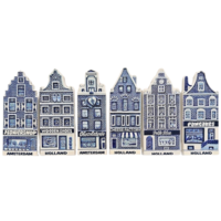 Typisch Hollands Amsterdam and Holland Facade Houses - Set of 6 magnets.