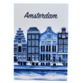 Typisch Hollands Enkele kaart - Delfts blauw - Gevelhuizen - Amsterdam