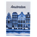 Typisch Hollands Single card - Delft blue - Gable houses - Amsterdam