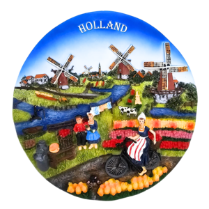 TTD Gifts Holland - Wall plate - Full Color 13cm