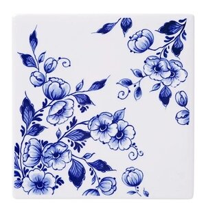 Heinen Delftware Delfter blaue Fliesenblüte