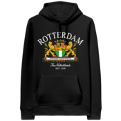 Holland fashion Hoodie  - Zwart - Wapen Rotterdam