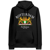 Holland fashion Hoodie - Zwart - Wapen Rotterdam