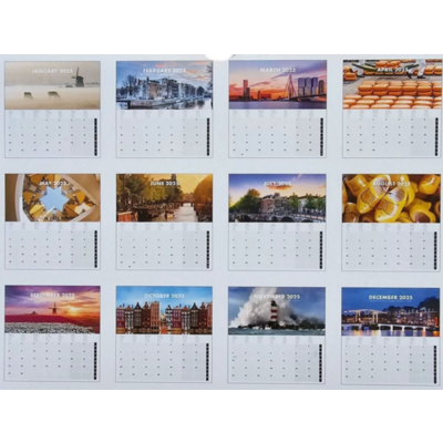 Typisch Hollands Holland-Wandkalender 2025