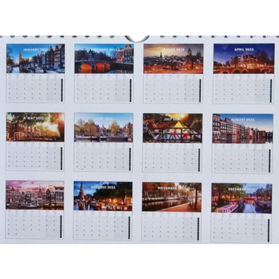Typisch Hollands Amsterdam wand-kalender 2025