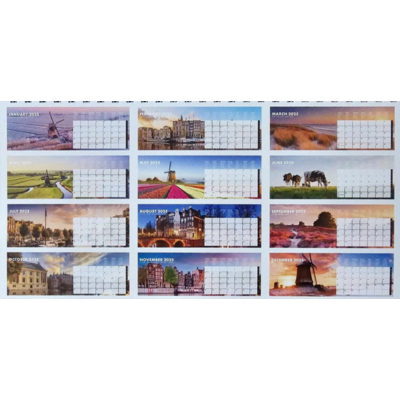 Typisch Hollands Holland-Wandkalender 2025