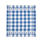 Typisch Hollands Theedoek - Blauw geruit