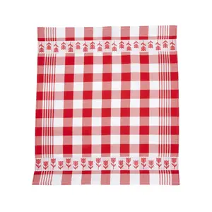 TTD Gifts Theedoek - Tulpen - Rood