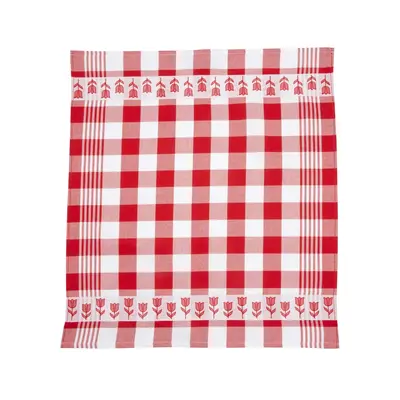 TTD Gifts Theedoek - Tulpen - Rood