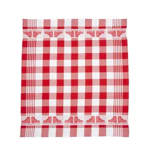 TTD Gifts Theedoek - Schaatsen - Rood