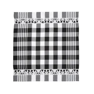 TTD Gifts Tea towel Cows - Black and White