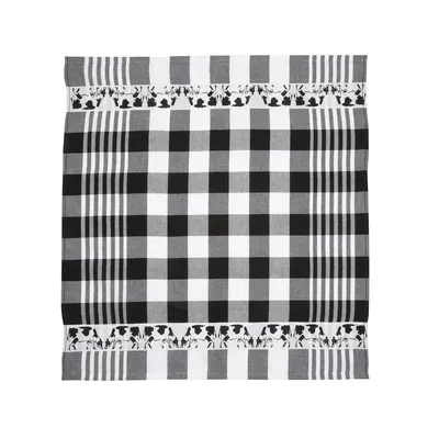 Typisch Hollands Tea towel Cows - Black and White
