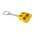 Typisch Hollands Schlüsselanhänger 2 Clogs - Gelbe Bauernhausverkleidung