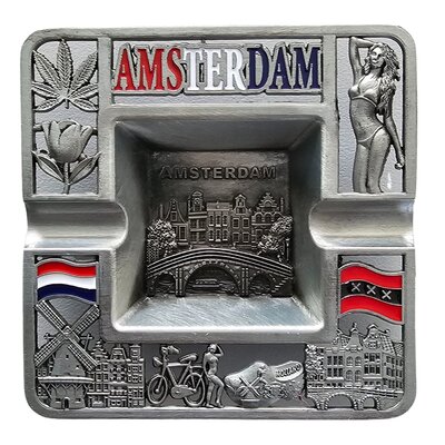 Matix Metallaschenbecher - Amsterdam - Zinnfarbe