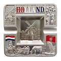 Typisch Hollands Ashtray square Holland - silver colored